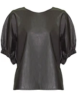 Vegan Leather Top