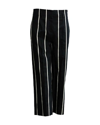 Vertical Stripe Cropped Pant