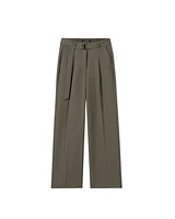 Wide Leg Pants With Pleats