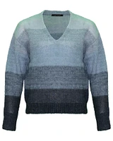 Wide Stripe Knit Pullover