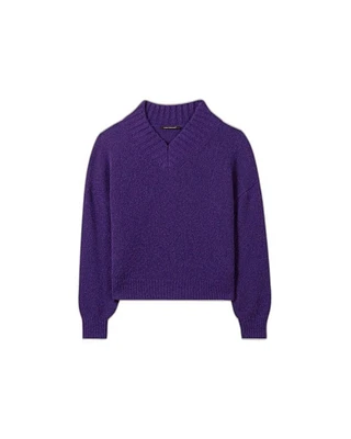 Luisa Cerano Wool Blend V-Neck Sweater