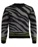 Zebra Round Neck Pullover