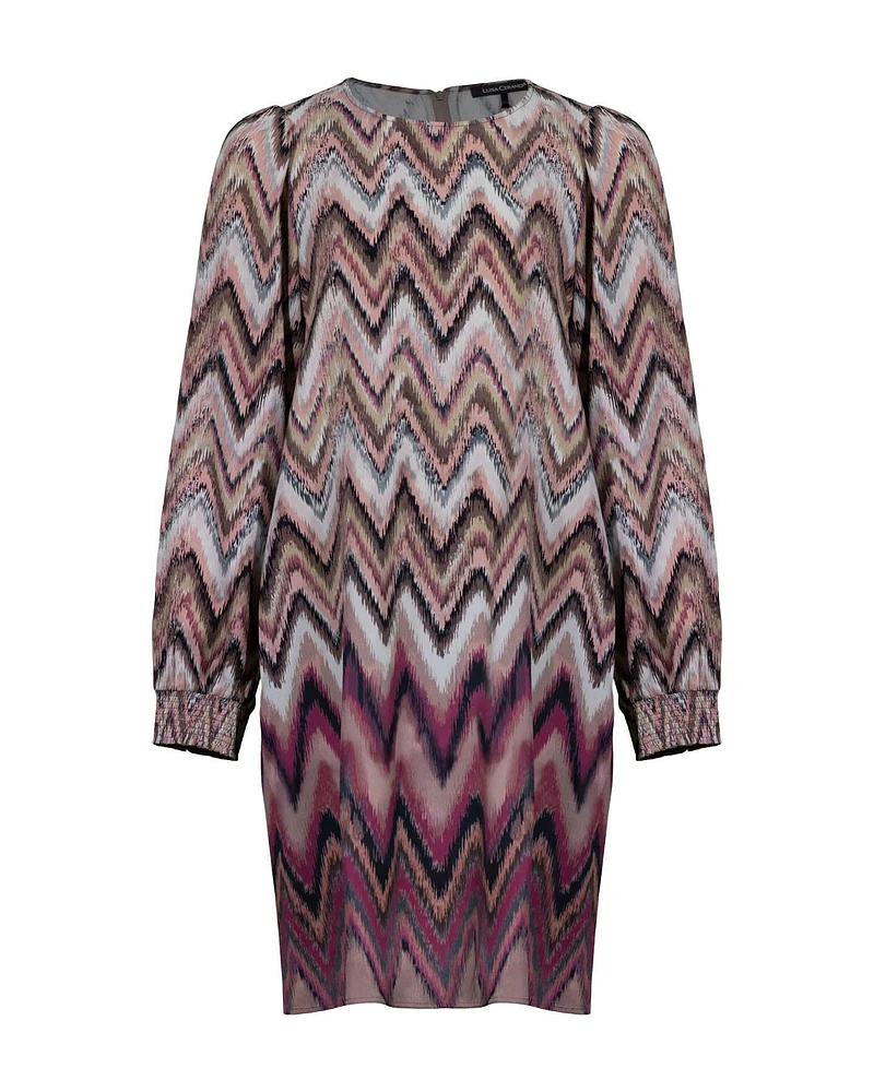 Zig Zag Print Dress