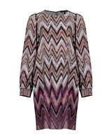 Zig Zag Print Dress