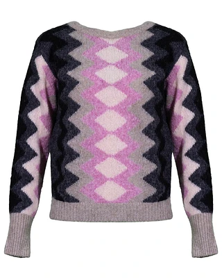 Zig Zag Print Knit