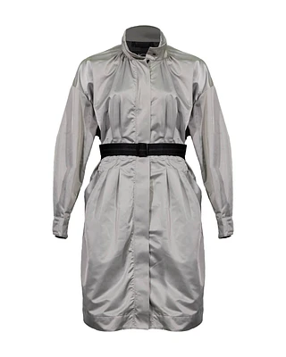 Zip Front Trench Coat