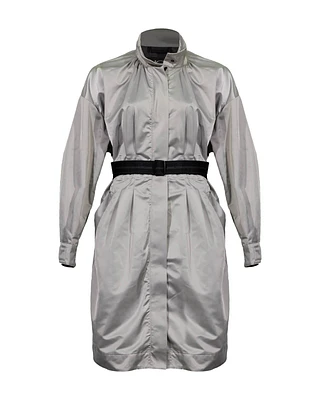 Zip Front Trench Coat