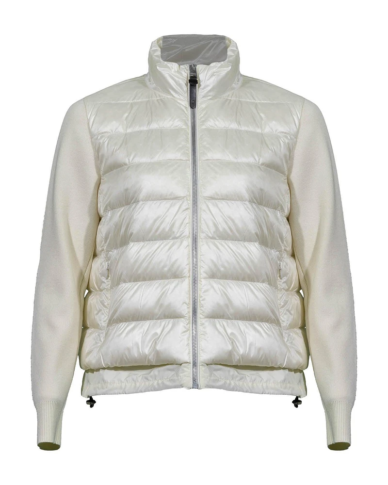 Ocean Mixed Media Down Coat