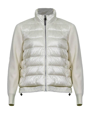 Ocean Mixed Media Down Coat