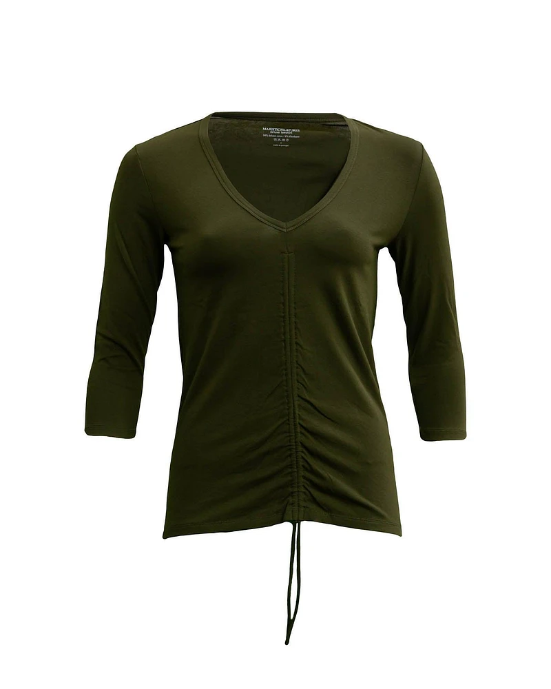 Fitted V-Neck Top