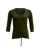 Fitted V-Neck Top