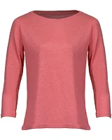 Linen Stretch Boatneck Top