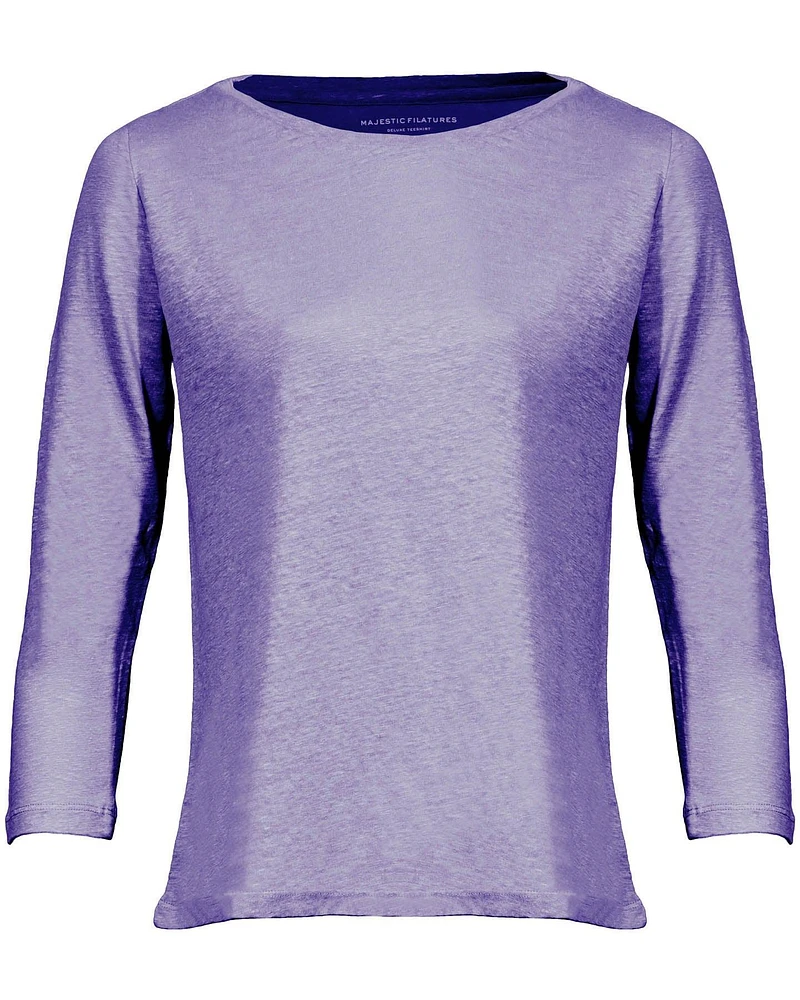 Linen Stretch Hand Dyed Top