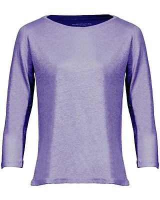 Linen Stretch Hand Dyed Top