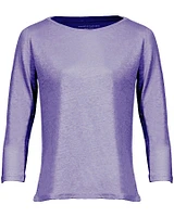 Linen Stretch Hand Dyed Top