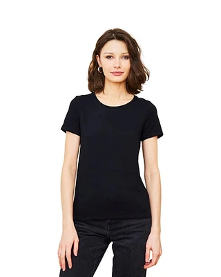 Majestic Soft Touch Semi Relaxed Fit Tee