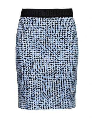 Abstract Houndstooth Pencil Skirt