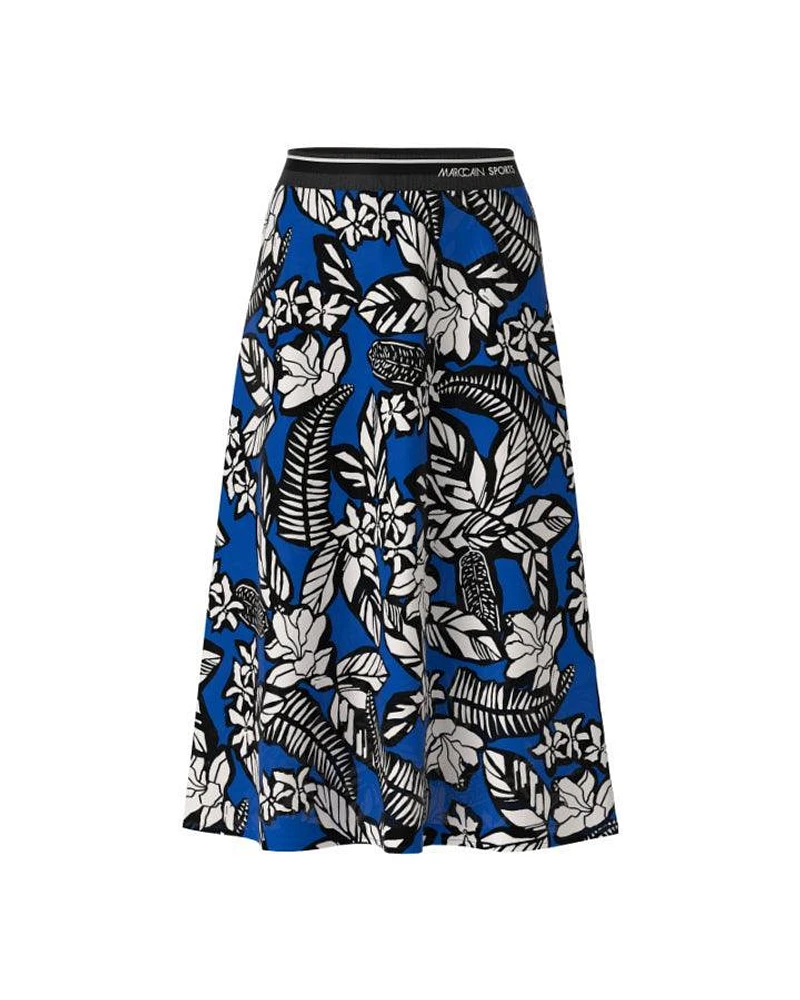 Marc Cain All Over Floral Pattern Flared Skirt