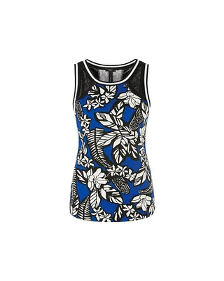Marc Cain All Over Floral Pattern Tank Top