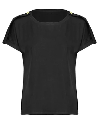 Button Detail T-Shirt