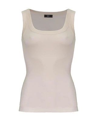 Classic Ribbed Tank Rose Powder
