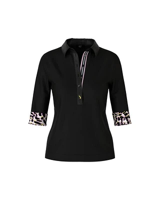 Contrast Details Polo Shirt