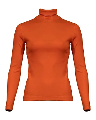 Cotton Blend Turtleneck