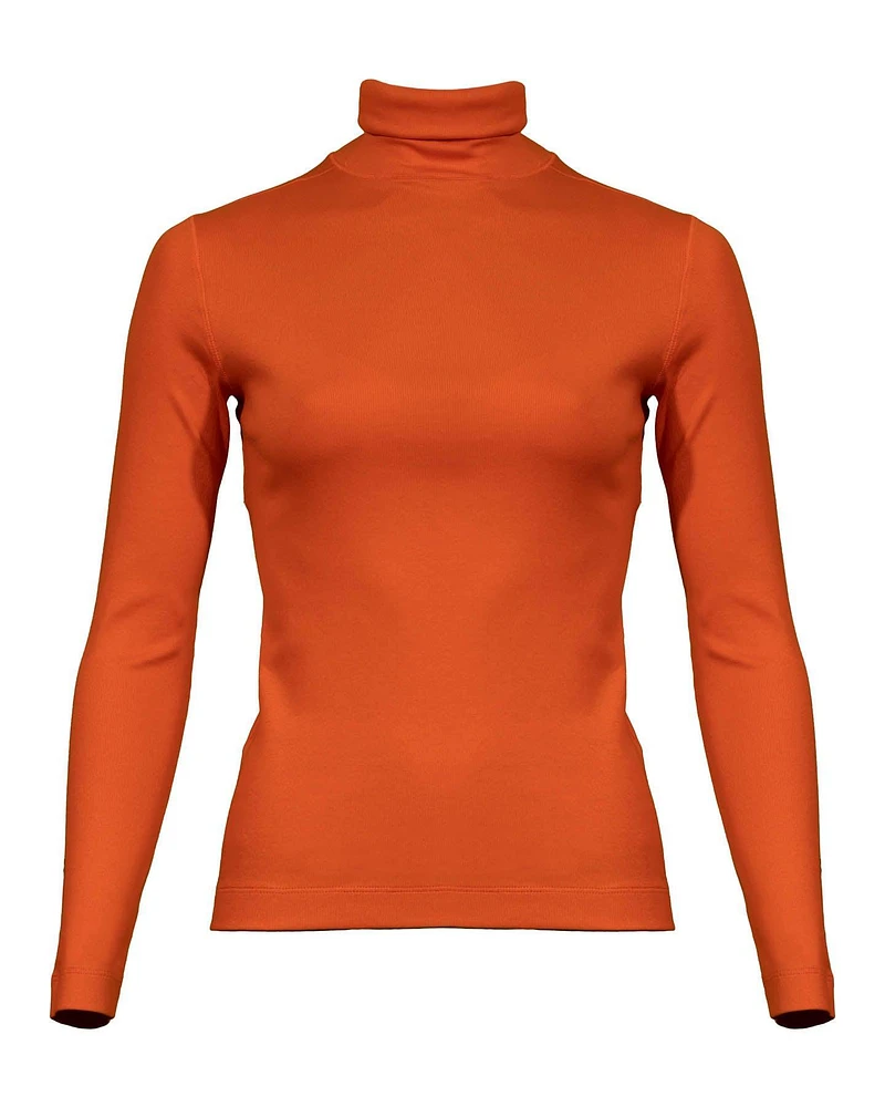 Cotton Blend Turtleneck