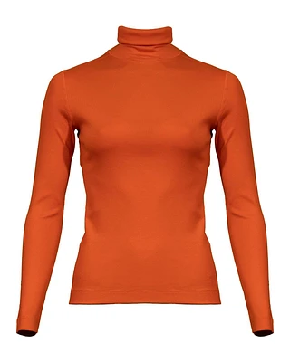 Cotton Blend Turtleneck
