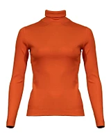 Cotton Blend Turtleneck