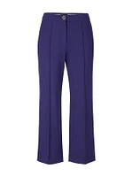 Cropped Crepe Pant