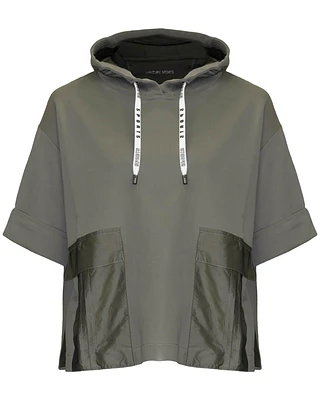 Cropped Hooded Sweatshirt