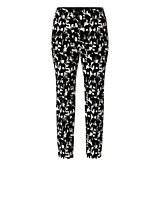 Marc Cain Elephant Print Cropped Pants