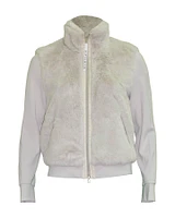 Faux Fur Scuba Jacket