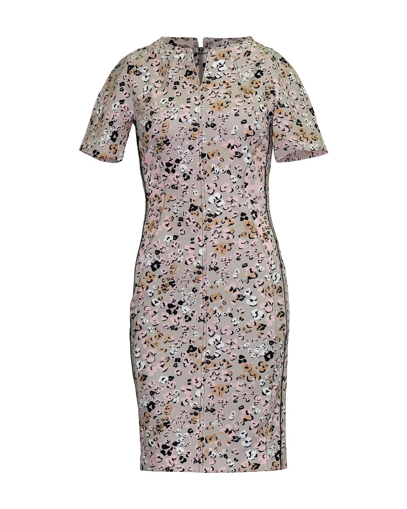 Floral Leopard Print Dress