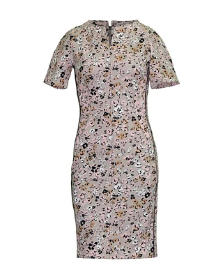 Floral Leopard Print Dress