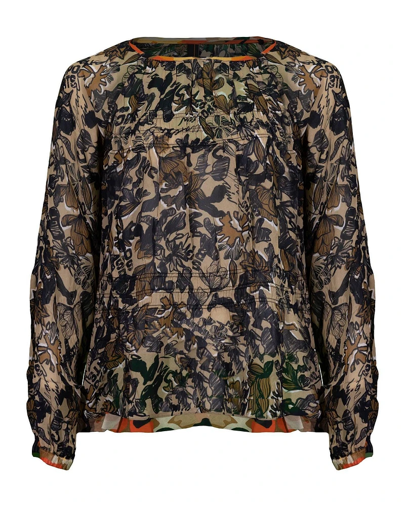 Flowy Print Blouse