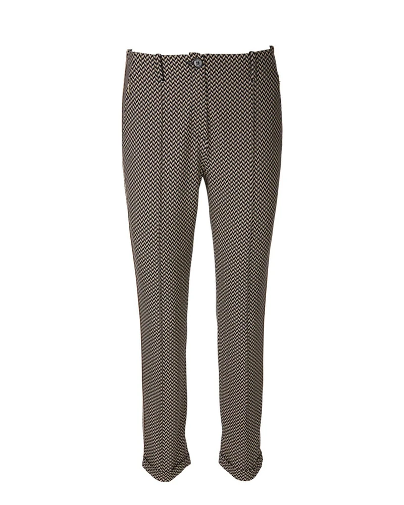 Herringbone Print Pants