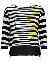 Jacquard Print Pullover