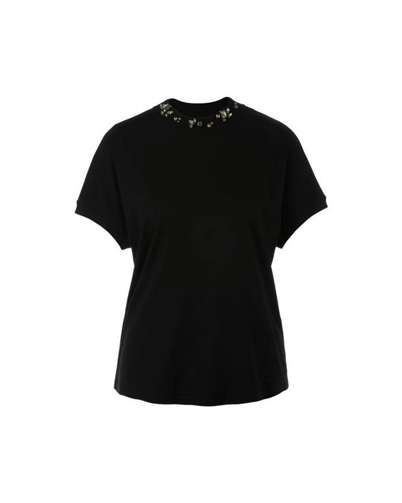 Marc Cain Jewel Neck Cotton Tee