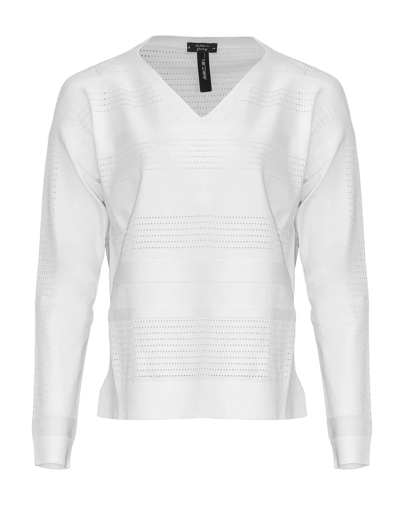 Knit Ajour Stripe Sweater