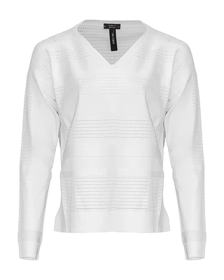 Knit Ajour Stripe Sweater