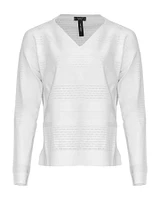 Knit Ajour Stripe Sweater