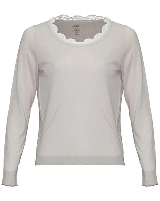 Lace Trim Pullover