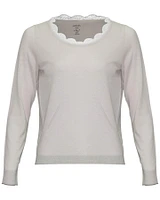 Lace Trim Pullover