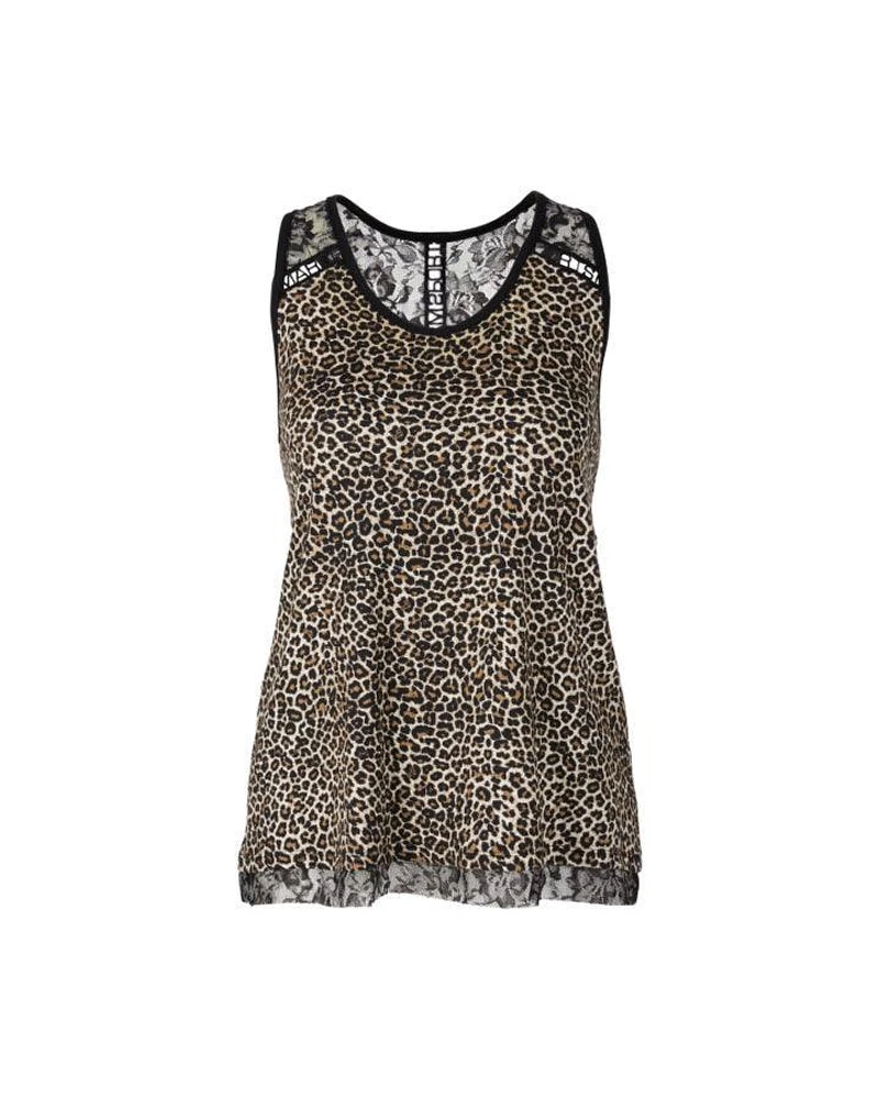 Marc Cain Leopard and Lace Tank Top