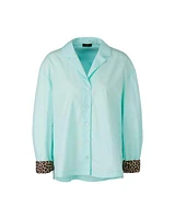 Marc Cain Leopard Cuff Shirt