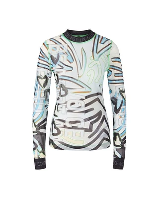 Mesh Print Top