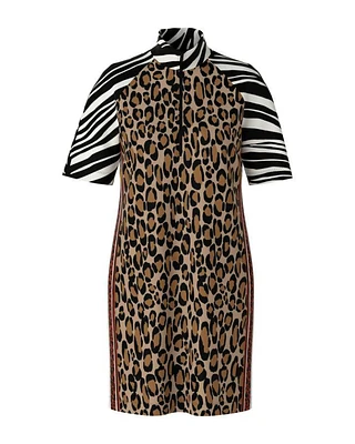 Mixed Animal Print Dress