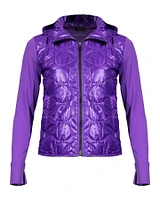 Mixed Media Hoodie Jacket